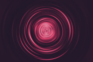 Circular metallic background of red color
