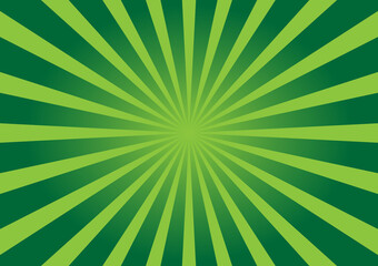 green sun burst pattern background vector graphics. art vector illustration.
