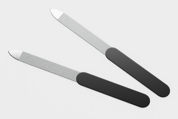 Realistic 3D Render of Nail File