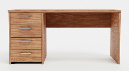 Realistic 3D Render of PC Table