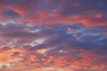 Naklejka na ściany i meble Panorama sunset sky for background or sunrise sky and cloud
