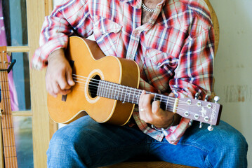 Obraz premium acoustic guitarist