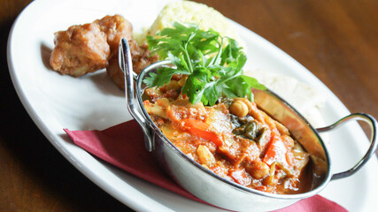 Balti Curry with rice