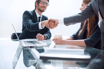 business people shaking hands during a business meeting