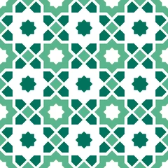 Tapeten Set of patterned azulejo floor tiles. Abstract geometric background. Vector illustration, seamless mediterranean pattern. Turkish, Portuguese floor tiles azulejo design. Floor cement talavera tiles © elif