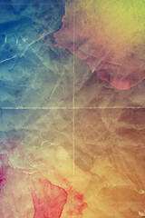 Naklejka premium Abstract watercolor drawing on a paper image