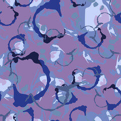 UFO camouflage of various shades of blue, violet and grey colors