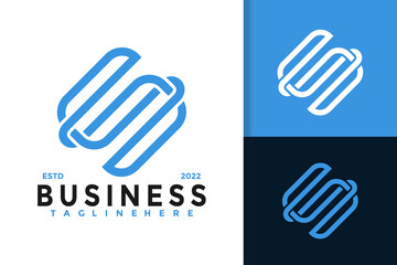 Letter S Business Modern Logo Design  Vector Template