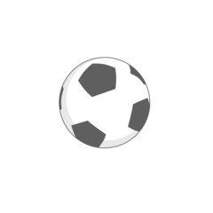 Ball icon design in simple style. Great for sports logos. Isolated on a white background. Vector illustration.
