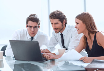 business team discussing the promotion of their business