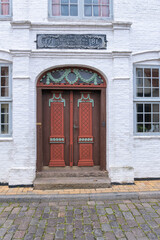 Traditional door in Aabenraa in southern part of Denmark