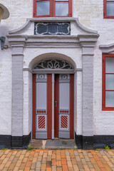 Fototapeta premium Traditional door in Aabenraa in southern part of Denmark