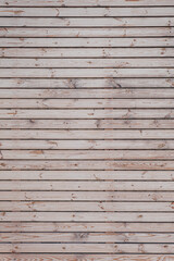 Texture of wooden planks, beige color. Vertical shot. Background, backdrop, wallpaper.