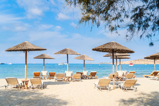 Romantic beach at greek island