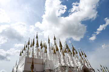 Phra That Chedi Wat Phong Sunan, Phrae Province, Thailand (27 March 2021) This temple has 108 golden relics.