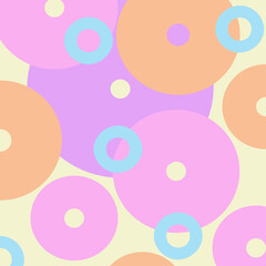 Seamless background with circles
