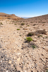 Rock formations in the Israel desert