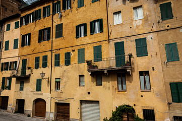 Fototapeta na wymiar Medieval Italian city of Siena