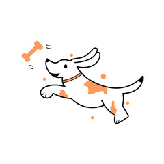 Cute Dog Illustration