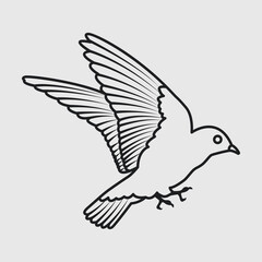 Bird Outline SVG Bundle Cut File, Beautiful Bird Svg, Bird Silhouette, Bird Outline, Flying Bird Svg, Cute Bird Svg, Animal,