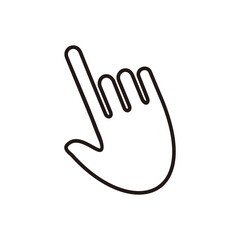 Obraz premium cursor vector icon symbol illustration sign