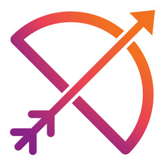 Obraz premium Archery Icon
