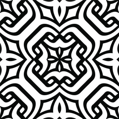 Abstract background with black and white pattern. Unique geometric vector swatch. Perfect for site backdrop, wrapping paper, wallpaper, textile and surface design. 