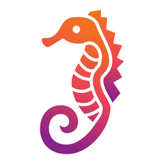 Obraz premium Seahorse Icon