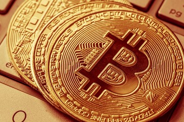 Bitcoin currency money coin payment. banking