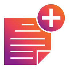 Fototapeta premium Add Notes Icon