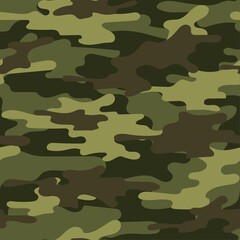 Fototapeta premium green modern military vector camouflage print, seamless pattern for clothing headband or print. camouflage from pols