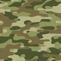 green military camouflage. vector print for clothes or print. seamless pattern