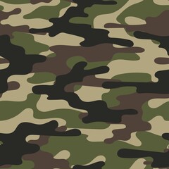 Fototapeta premium military camouflage. vector print for clothes or print. seamless pattern
