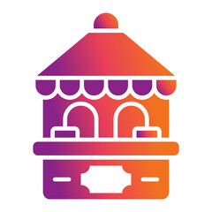 Obraz premium Ticket Booth Icon