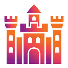Fototapeta premium Castle Icon