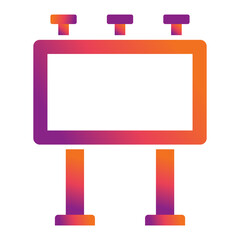 Fototapeta premium Billboard Icon