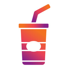 Soda in plastic cup Icon