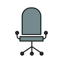 chair vector icon for website symbol presentation