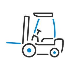 Warehouse Forklift Icon