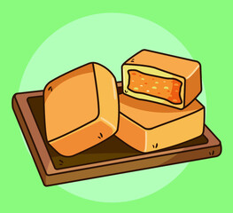 delicious_pineapple_cake_vector