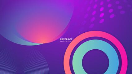 Abstract colorful purple pink shapes presentation background