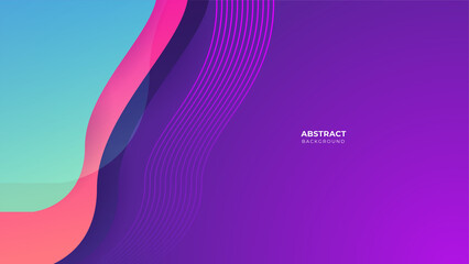 Abstract colorful purple pink shapes presentation background
