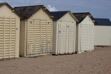 The beautiful bath houses in Oistreham