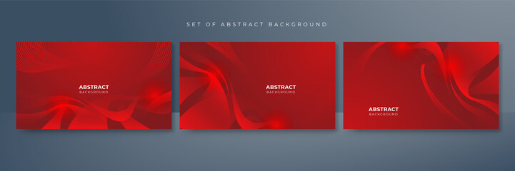 Abstract red banner geometric shapes background. Vector abstract graphic design banner pattern presentation background web template.