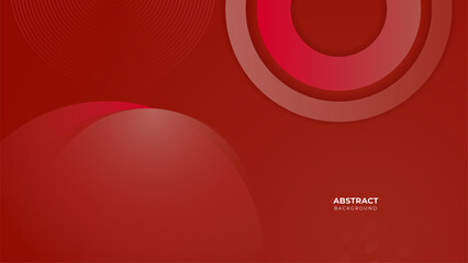 Abstract red banner geometric shapes vector technology background, for design brochure, website, flyer. Geometric red banner geometric shapes wallpaper for poster, presentation, landing page