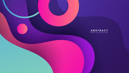 Abstract colorful purple pink shapes presentation background. Gradient dynamic lines background. Modern mosaic pattern colorful geometric design background