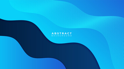 Modern blue abstract background vector