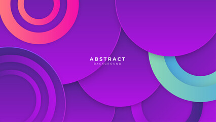 Abstract colorful purple pink shapes presentation background