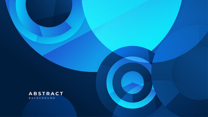 Minimal geometric blue banner geometric shapes light technology background abstract design. Vector illustration abstract graphic design banner pattern presentation background web template.