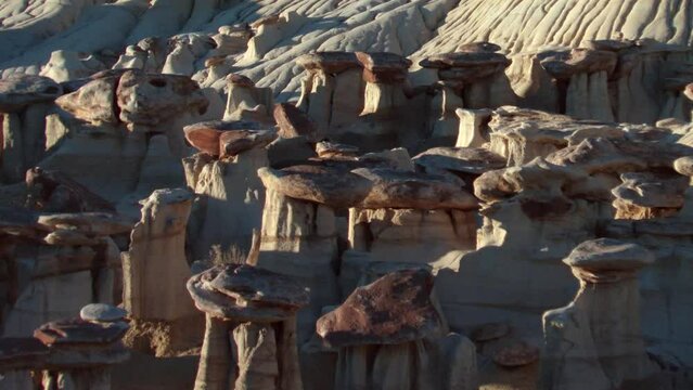 Ah Shi Sle Pah Wilderness In New Mexico, USA, Erosion Rock Formations